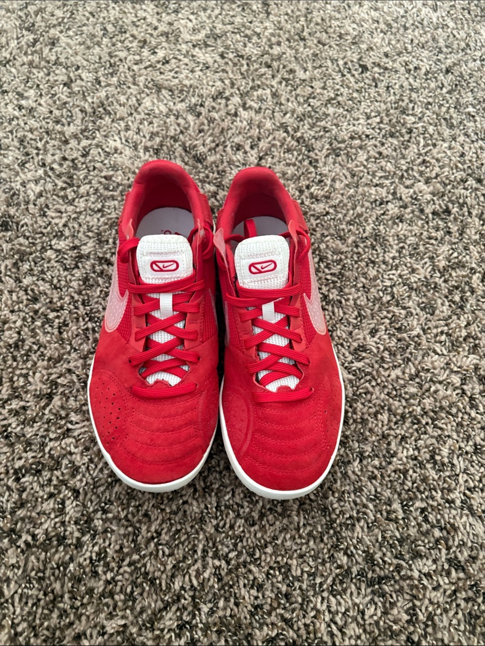 Nike Streetgato Kids Indoor Soccer Shoes University Red Sail